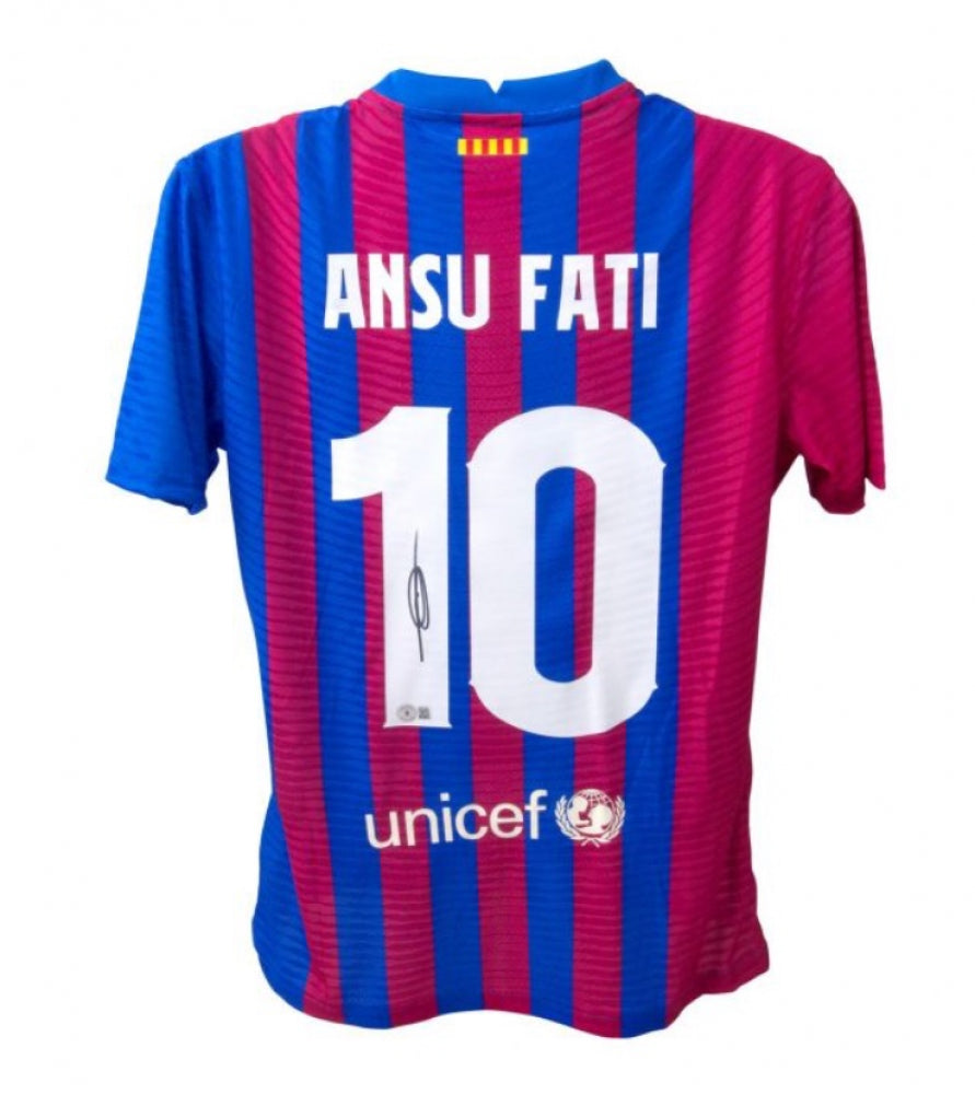 Barcelona signed hot sale jersey