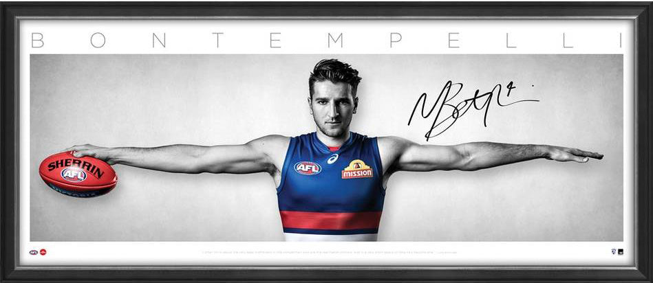 Marcus Bontempelli Signed & Framed Wings Tribute