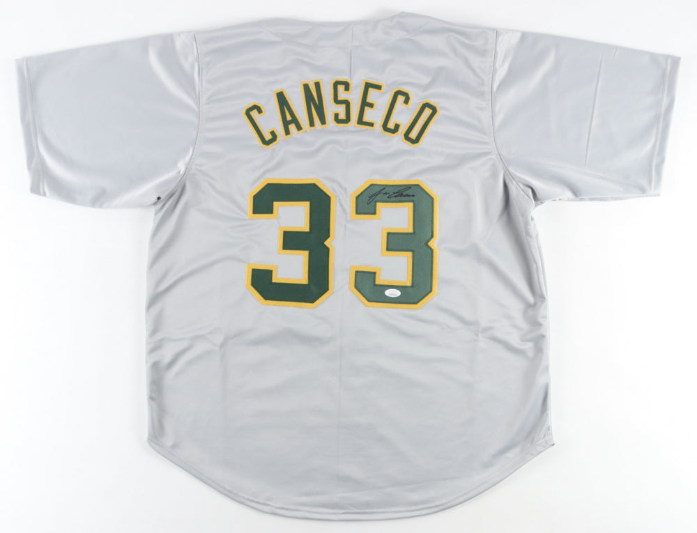 Autographed/Signed Jose Canseco Oakland White Baseball Jersey JSA COA at  's Sports Collectibles Store