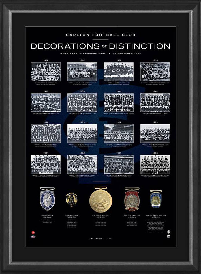 Carlton Football Club Decorations of Distinction AFL Limited Edition
