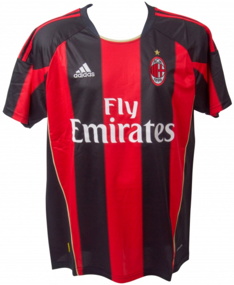 AC Milan Ronaldinho Authentic Signed Black & Red Adidas Jersey w