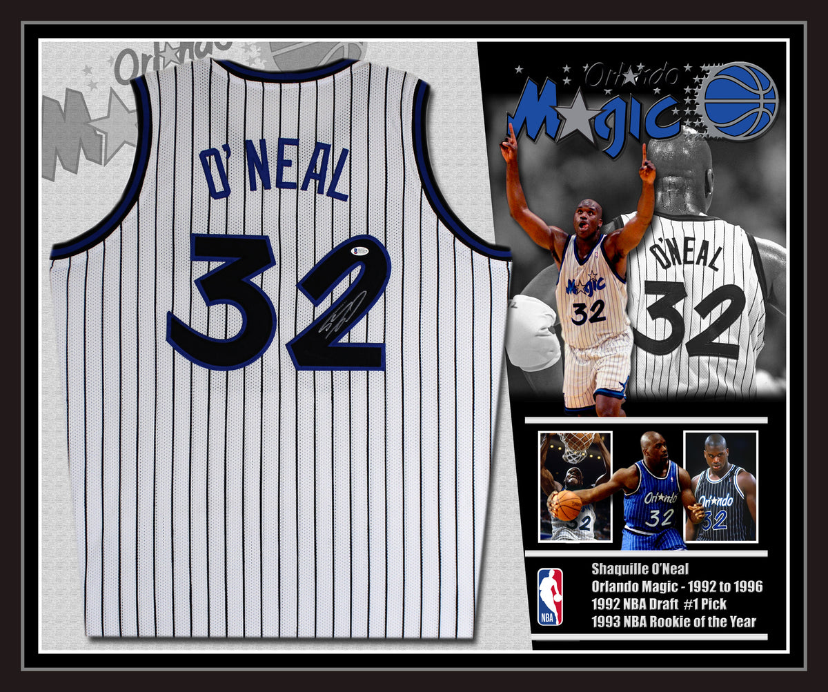 Shaquille O' Neal of Orlando Magic Signed Jersey, Signed Memorabila Shop