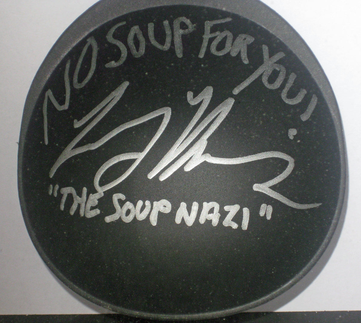 The Soup Nazi, (Larry Thomas) Autographed (JSA) Baseball Card (Seinfeld)