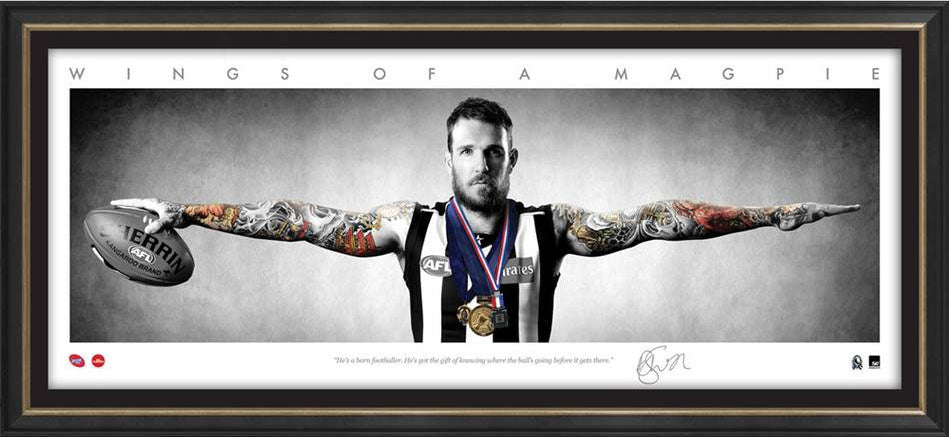Dane Swan Collingwood AFL Framed Wings Tribute