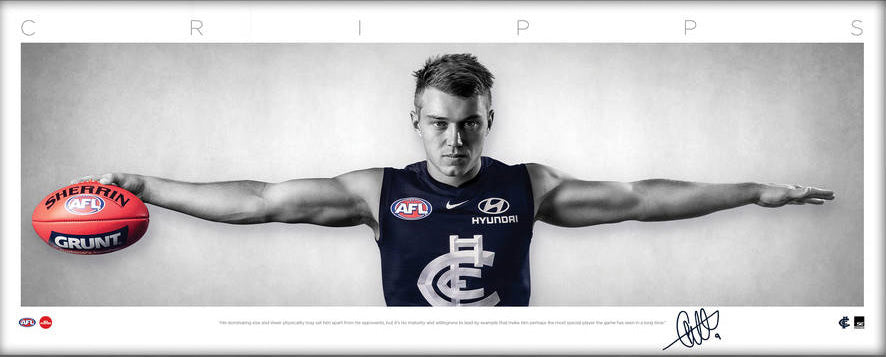 Patrick Cripps Carlton Wings Tribute Unframed