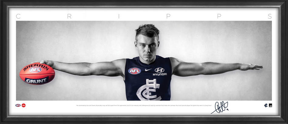 Patrick Cripps Carlton Wings Tribute Framed