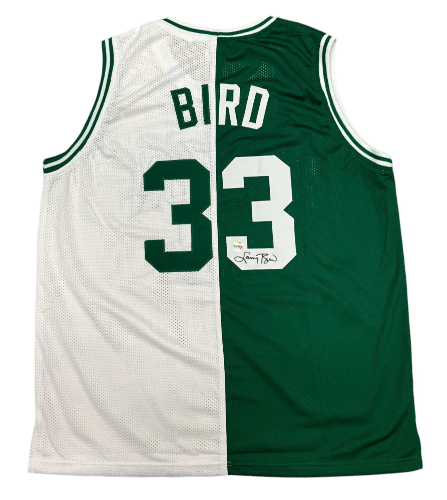 Larry Bird Boston Celtics Authentic Signed 1985 Split Jersey BAS Witnessed