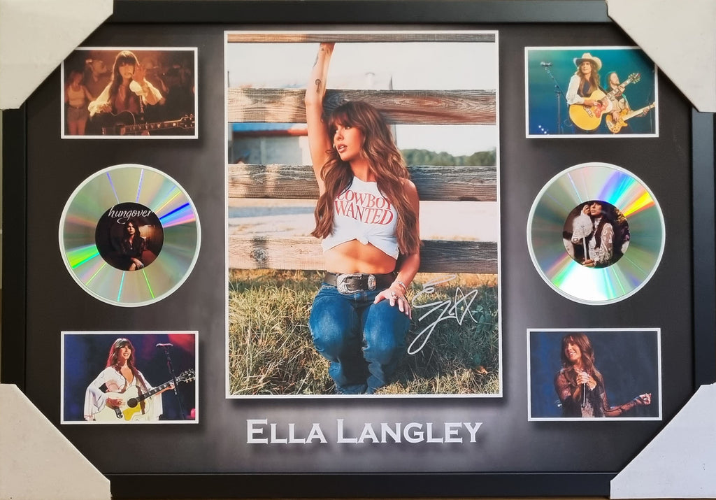 Ella Langley 'Choosin Texas' Dandelion Hungover Signed & Framed CD Memorabilia