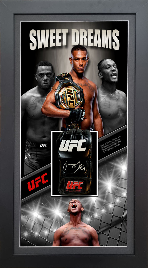 Jamahal 'Sweet Dreams' Hill Signed & Framed UFC Glove (Beckett)