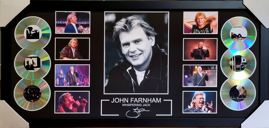 John Farnham Signed & Framed CD Discography Memorabilia - The Voice