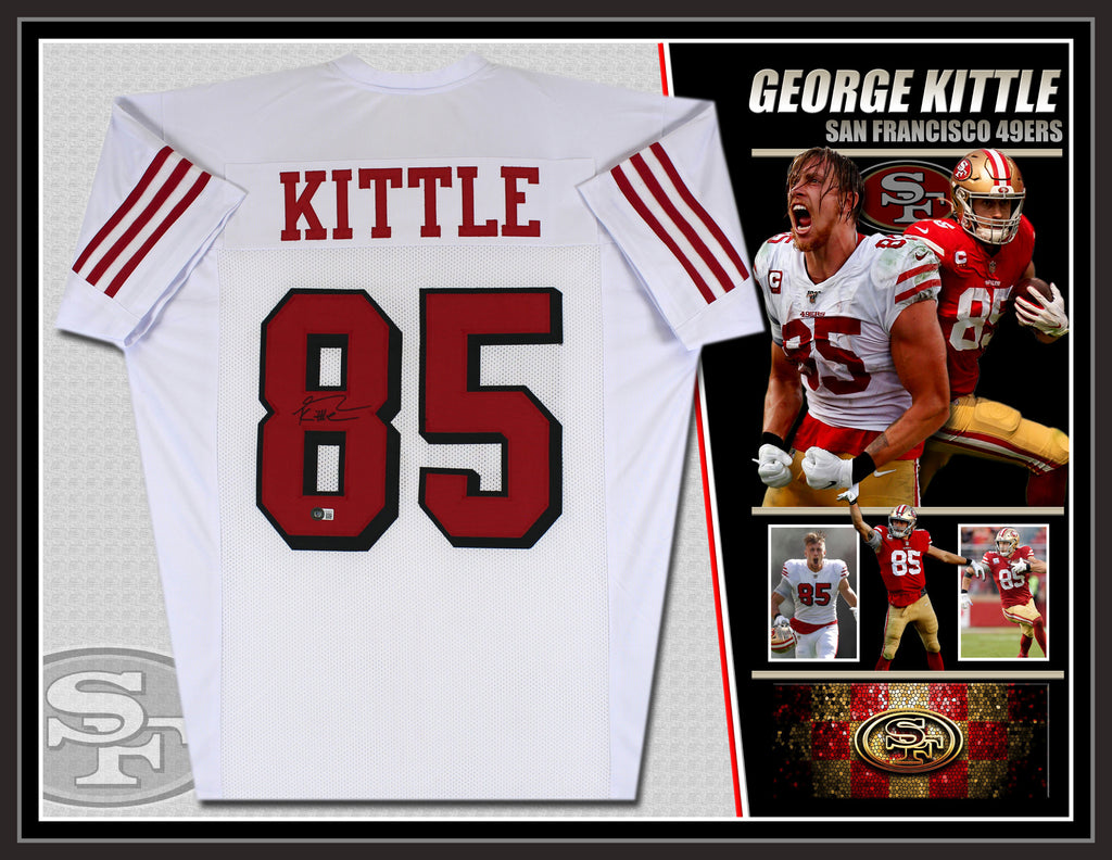 George KITTLE San Francisco 49ers NFL Signed & Framed Custom Jersey (Beckett)