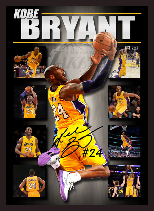 Kobe Bryant LA Lakers Framed Lithograph Memorabilia