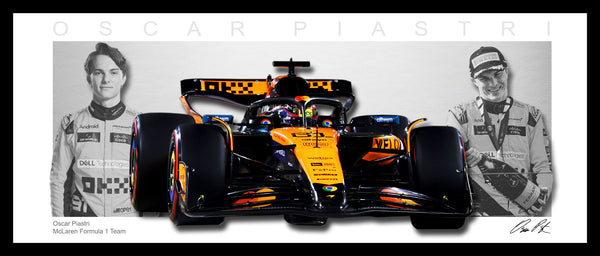 Oscar Piastri Formula One Framed Lithograph