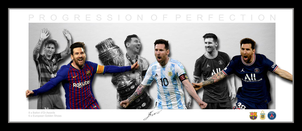 Lionel MESSI Progression of Perfection Framed Wings