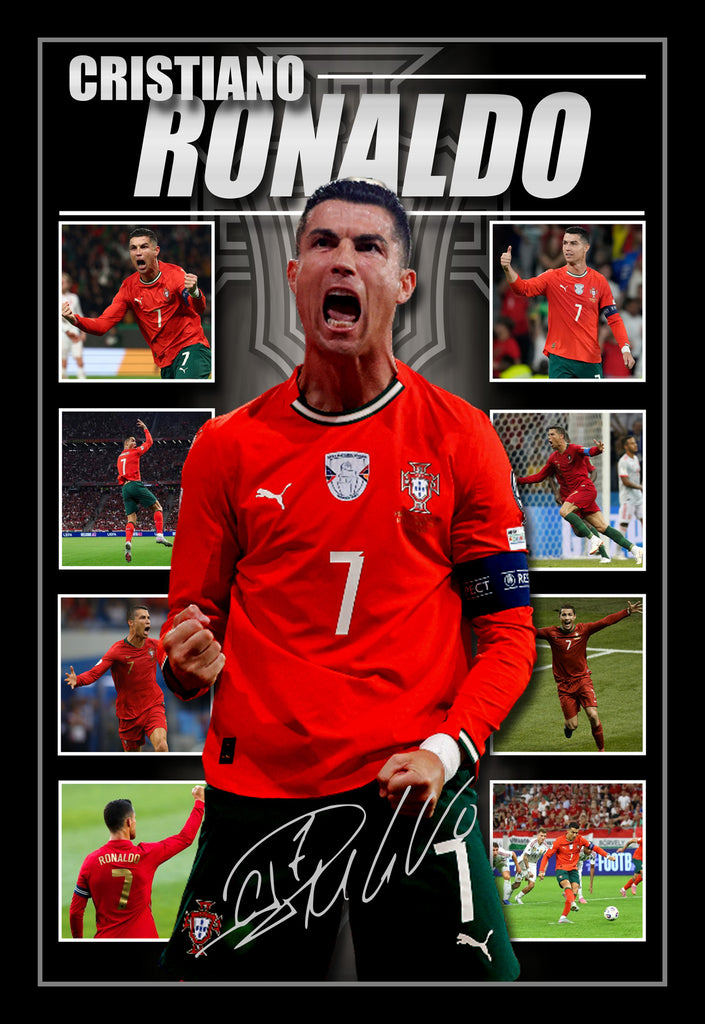 Cristiano Ronaldo Portugal Signed & Framed Sportsprint Memorabilia