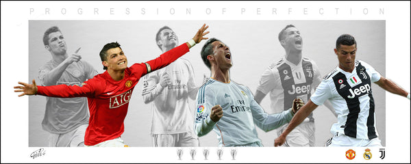 Cristiano RONALDO Progression of Perfection Framed Wings