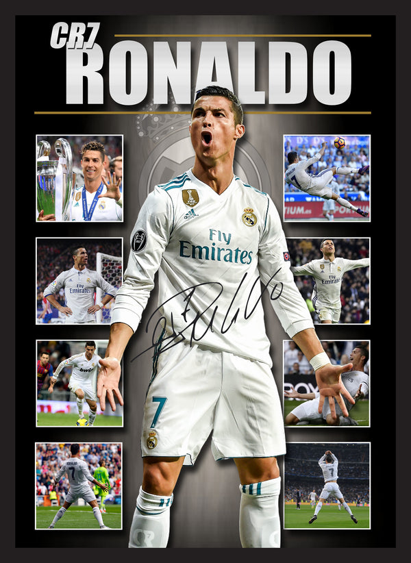 Cristiano Ronaldo Real Madrid Framed Lithograph Memorabilia