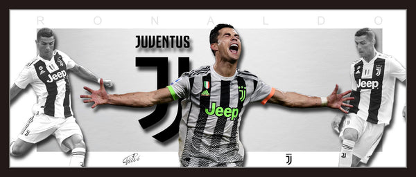 Cristiano RONALDO Juventus Wings Framed
