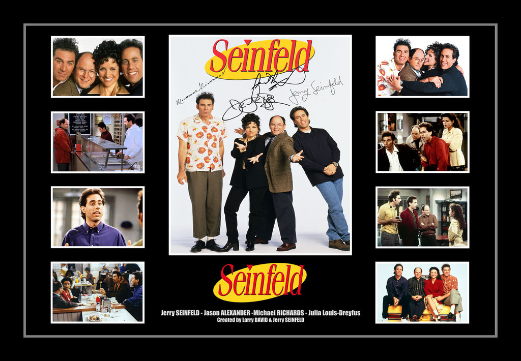 Seinfeld TV Show Cast Signed & Framed Memorabilia
