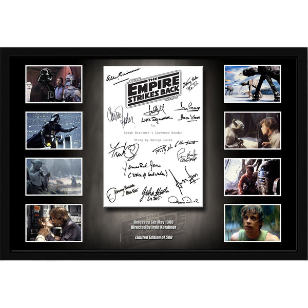 Star Wars 'Empire Strikes Back' Cast Signed & Framed Movie Script