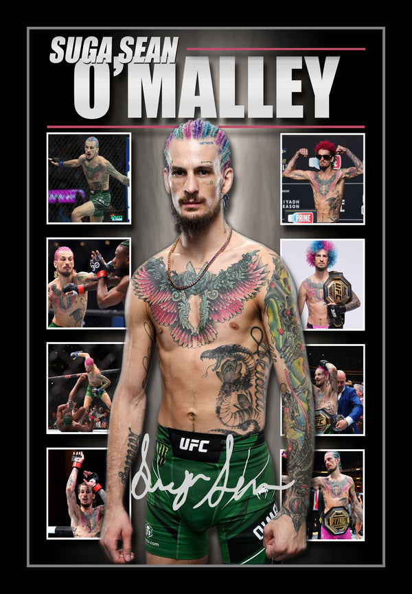 Sean 'SUGA' O'Malley Framed UFC Champion Signed Memorabilia