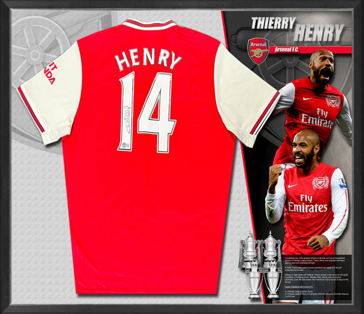 Thierry Henry Arsenal FC Signed Adidas Jersey (Beckett)