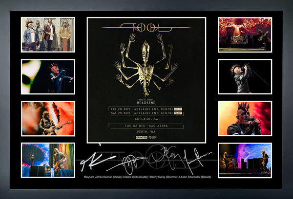 Tool 2025 Australian Tour Signed Framed Memorabilia