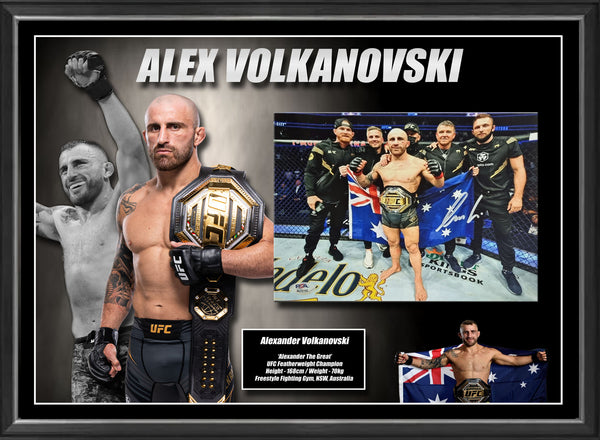 Alexander Volkanovski Signed Photo Case A