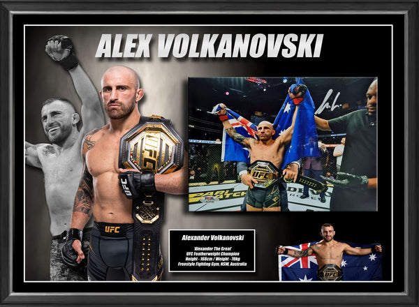 Alexander Volkanovski Signed Photo Case B