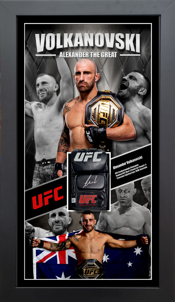 Alexander Volkanovski Signed Framed UFC Glove (PSA DNA) – Wicked