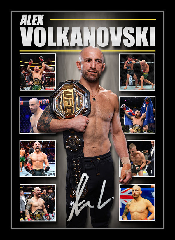 Alexander 'The Great' Volkanovski Framed UFC Signed Memorabilia