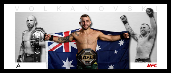 Alexander 'The Great' Volkanovski UFC Framed Wings tribute