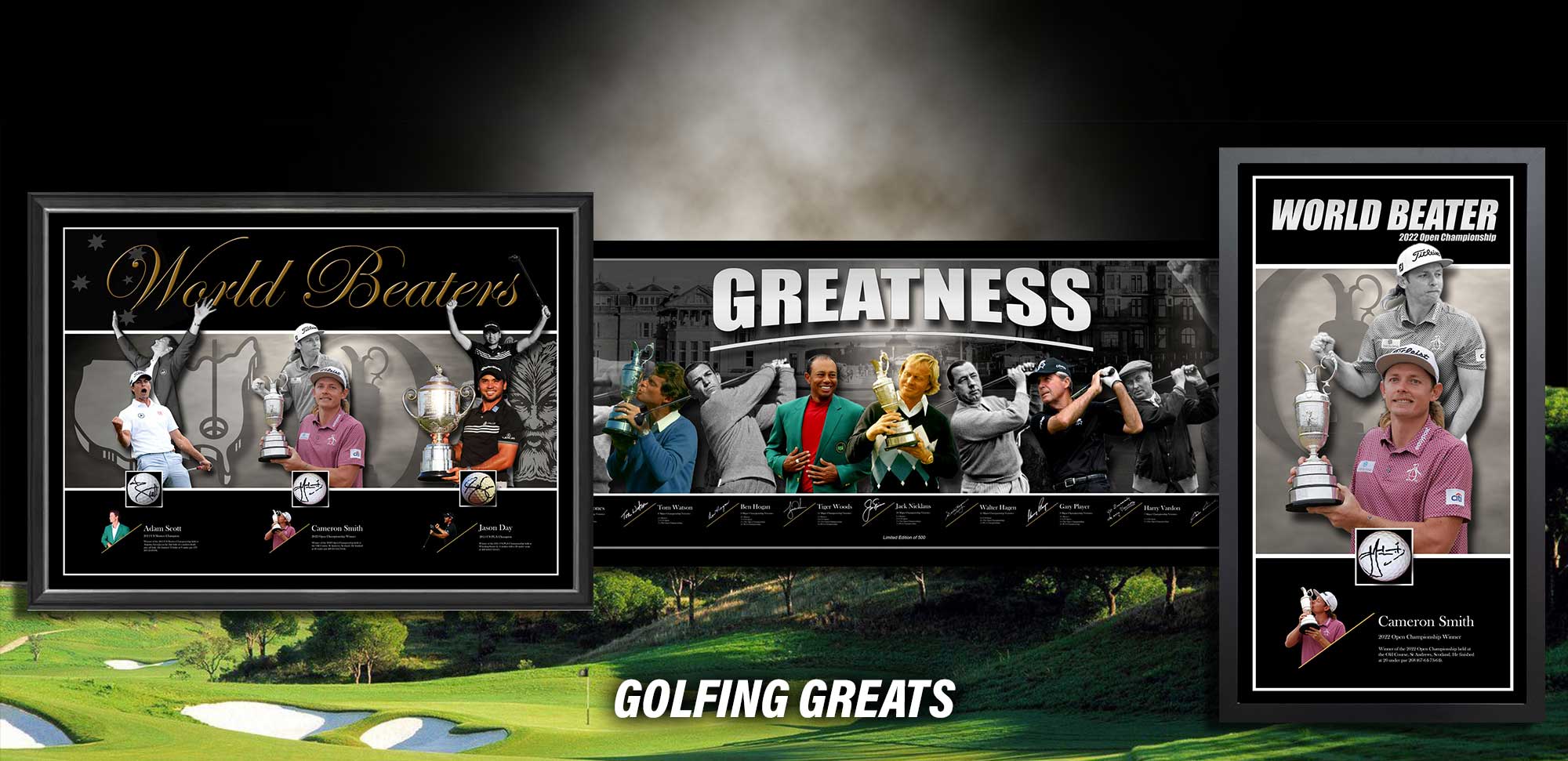 golfing greats memorabilia