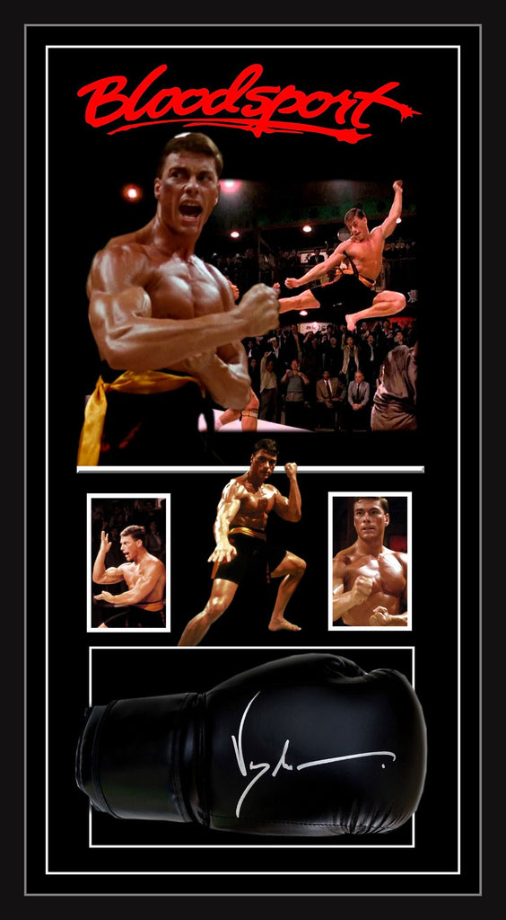 Jean-Claude Van Damme Bloodsport Signed & Framed Glove - ASI Authenticated RRP