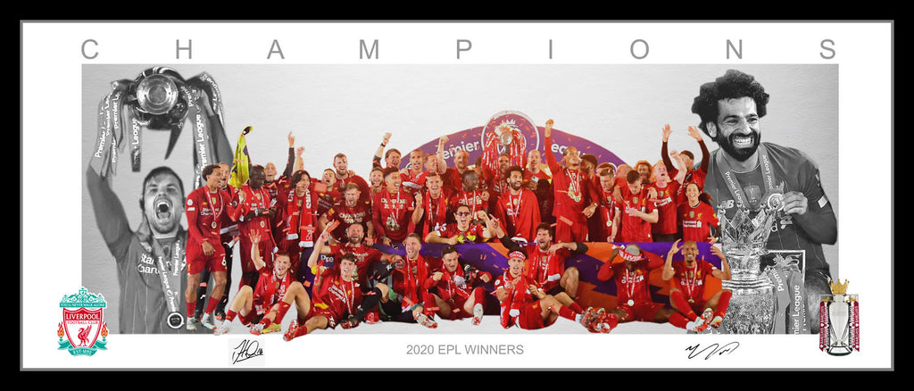 Liverpool FC 2020 EPL Champions Framed Wings Style Tribute
