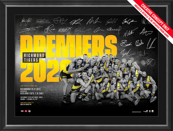 Richmond 2020 Premiers Framed Sportsprint