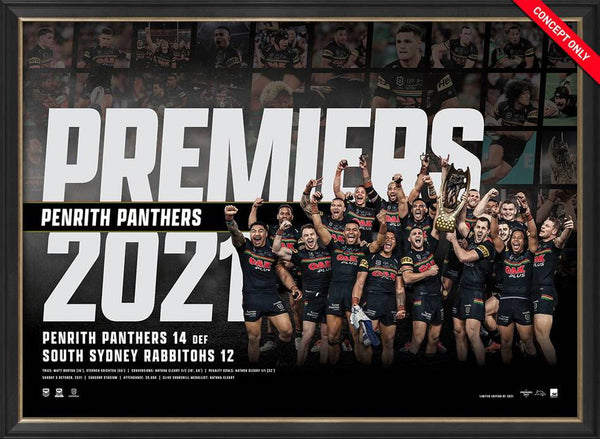 2021 Penrith Panthers Premiers Framed SportsPrint