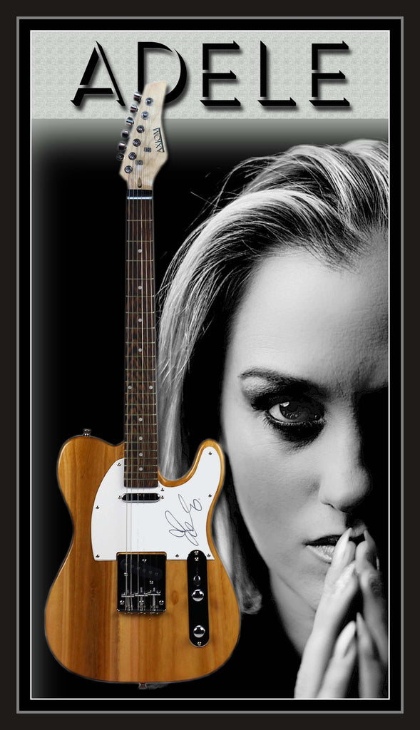 Adele Signed & Framed Electric Guitar (Beckett)