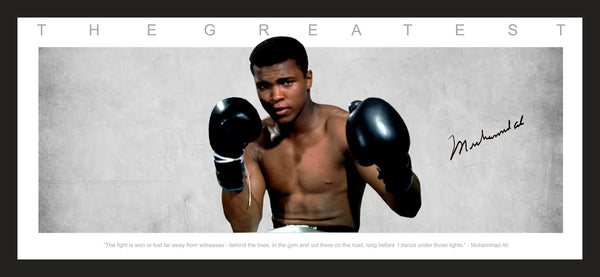 Muhammad ALI 'The Greatest' WINGS Framed
