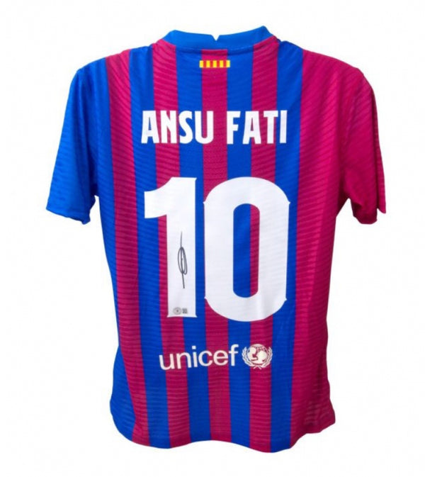 Ansu Fati Signed Nike on-field style Barcelona FC Jersey (Beckett) BAS