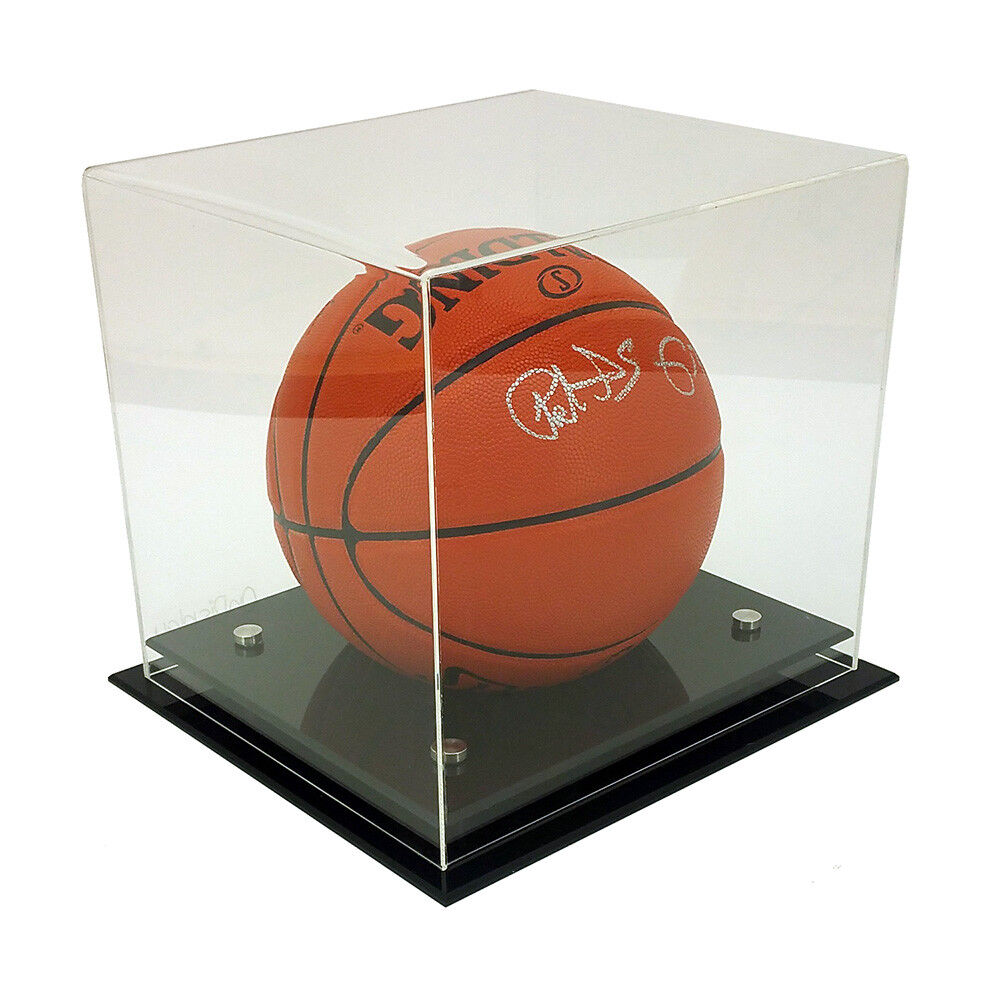 DELUXE ACRYLIC BASKETBALL / SOCCER BALL DISPLAY CASE - UV PROTECTED