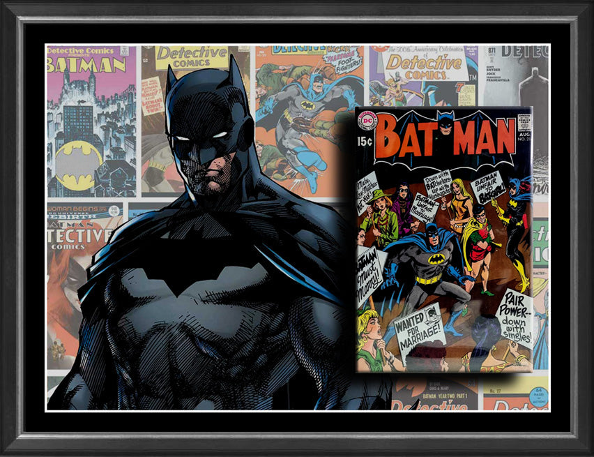 Batman Silver Age Comic Case Framed