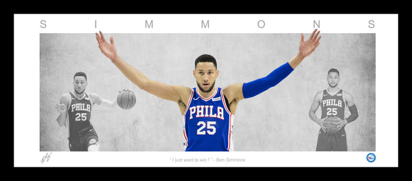 Ben Simmons Philadelphia 76ers WINGS Framed