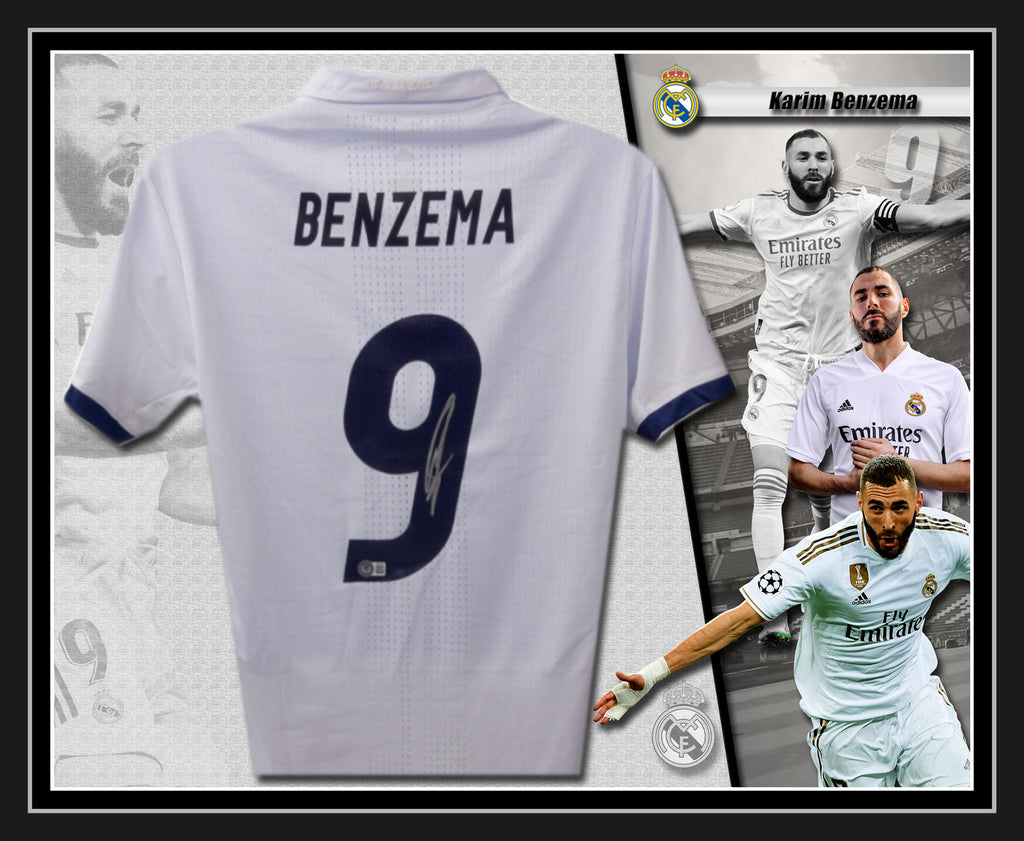 Karim Benzema Signed & Framed Real Madrid Jersey (Beckett)