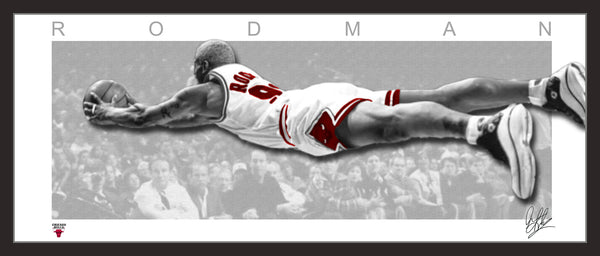 Dennis RODMAN Chicago Bulls Framed Lithograph