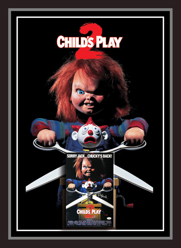 Ed Gale Signed & Framed "Child's Play 2" Movie Photo Case (James Spence - JSA)