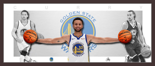 Steph Curry Golden State Warriors Double Trouble WINGS framed
