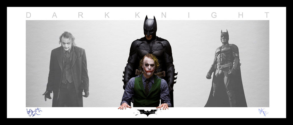 Batman The Dark Knight Heath Ledger Wings Style Lithograph Framed