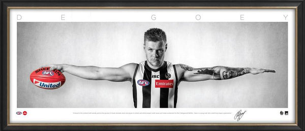 Jordan De Goey Collingwood Magpies Framed Wings