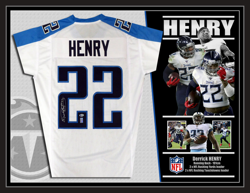 Derrick HENRY Tennessee Titans Signed & Framed Jersey (Beckett)